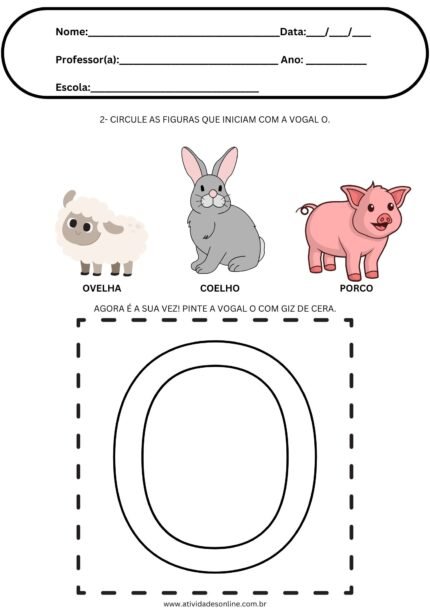 Atividades Vogal O